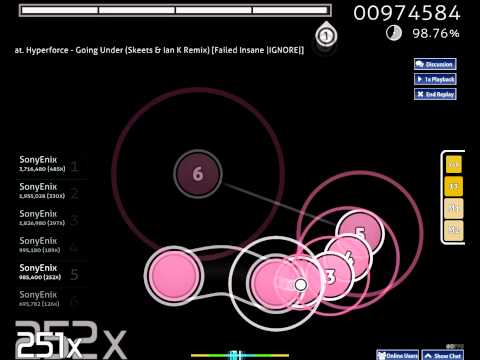 Going Under - Nobody feat. Hyperforce (Skeets & Ian K Remix Edit) on OSU