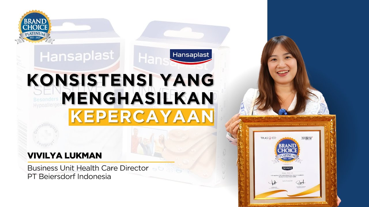 Hansaplast Meraih Brand Choice Award Platinum 2021 - 2025