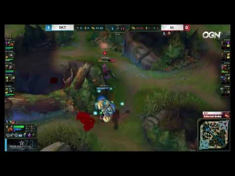 Faker insane Orianna ult vs kt Rolster
