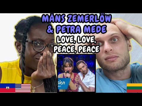 REACTION TO Måns Zelmerlöw & Petra Mede - Love, Love, Peace, Peace | FIRST TIME WATCHING