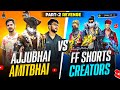 PART 2 BADLA AJJUBHAI AMITBHAI VS NITIN FF AND ALL SHORTS CREATOR GARENA FREE FIRE