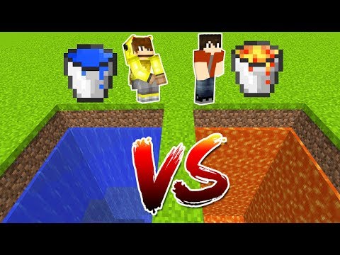 LAV ÇUKURU VS SU ÇUKURU! 😱 - Minecraft
