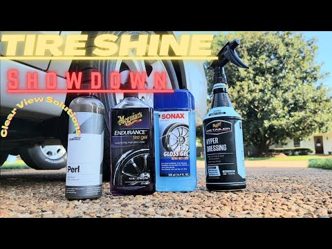 Tire Shine Showdown! Meguiar's Endurance Tire Gel vs Meguiars Hyper Dressing vs CarPro Perl vs Sonax