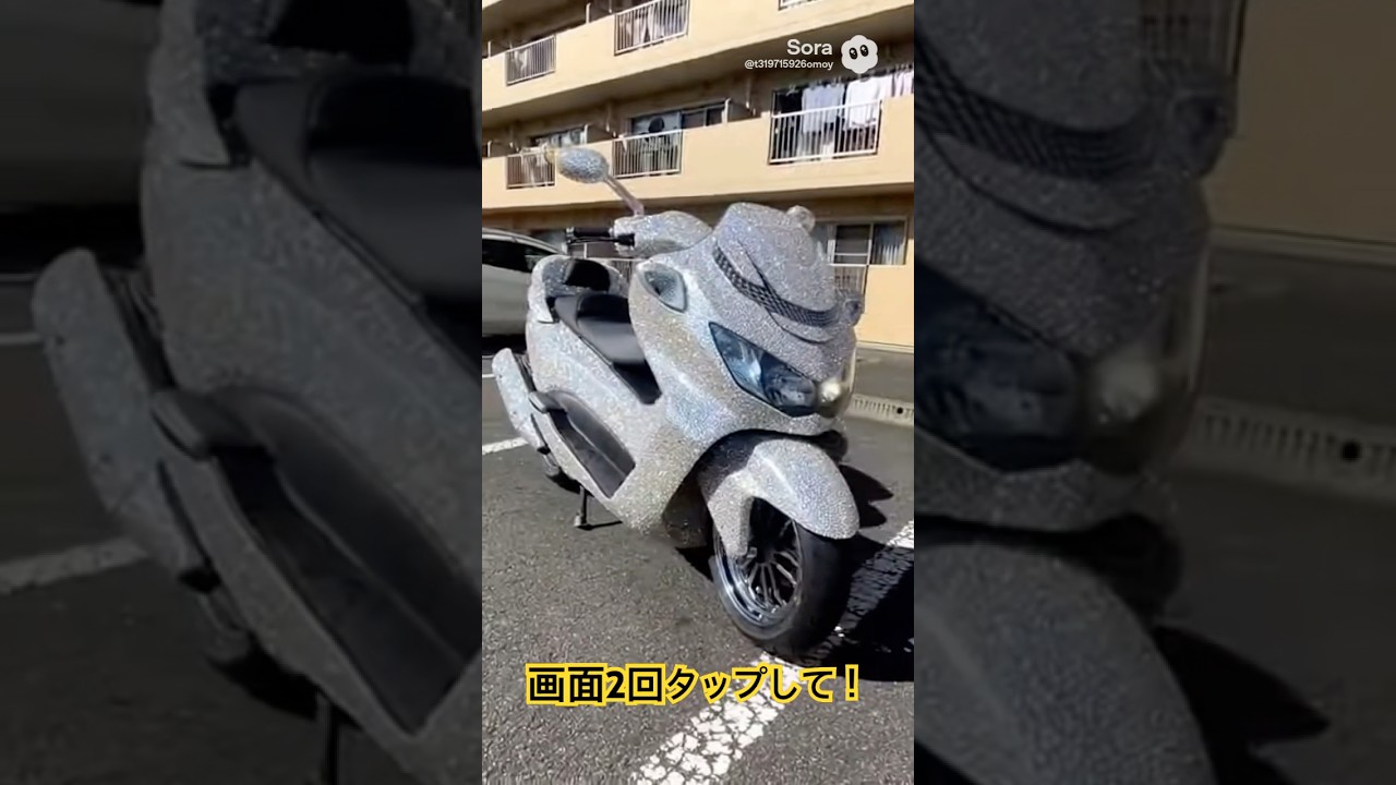 スワロフスキーで埋めたビッグスクーター #ai