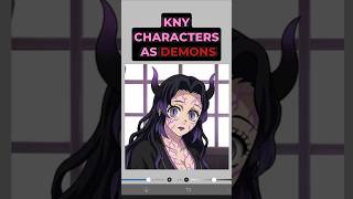 What if the characters from KNY were demons?🧐#kny #demonslayer #drawing #animeart