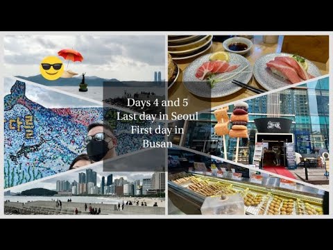 Viaje comigo para a Coreia - último dia em Seul e dia 5 em Busan. Veja bolo de peixe Goraesa e Haeundae