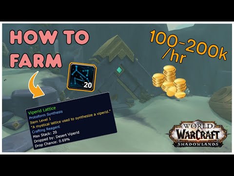 The BEST Path to Farm the VIPERID Lattice! 🐍 Make Easy Gold 🤩 WoW Shadowlands 9.2