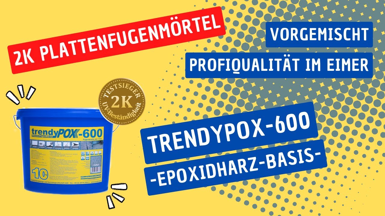 trendyPOX 600 – 2K Pflasterfugenmörtel für Terrassenplatten von Trendy-Bau
