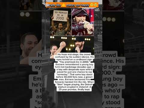 Eminem keeps promise to his fan after 25 years.