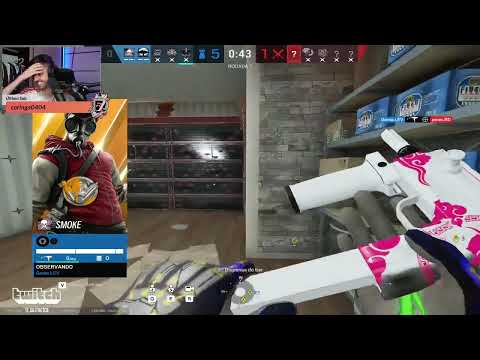 O SMOKE DO HOMEM TA CALIBRADO RAZAO! A SMG CANTOU E DESTRUIU O ROUND - MELHORES MOMENTOS RAINBOW SIX