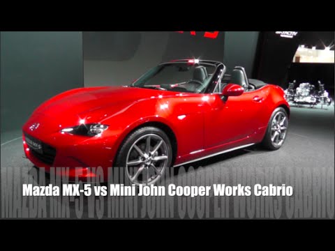 Mazda MX-5 2015 vs Mini John Cooper Works Cabrio 2015