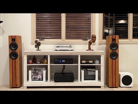 DIY Tower Speakers in Reclaimed American Chestnut