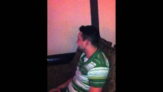 Man is vaporized and his face melts off.