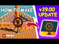 How to make a STEERING WHELL in Fortnite Lego 29.00 Update!