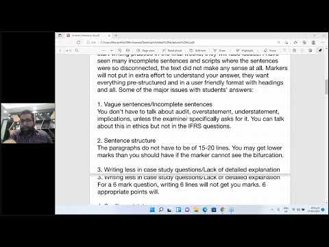 ACCA P2P Exam Webinar - Strategic Business Reporting (SBR) - Session March 2022 - Lecture 1