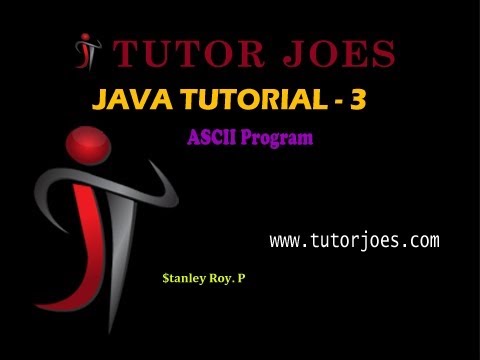 American Standard code for information interchange in java