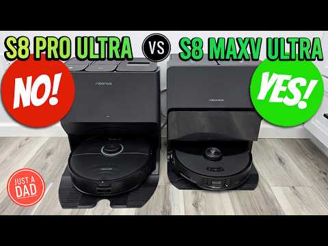 Roborock S8 Pro Ultra vs Roborock S8 MaxV Ultra Robot Vacuum & Mop COMPARISON  Which one is BEST?