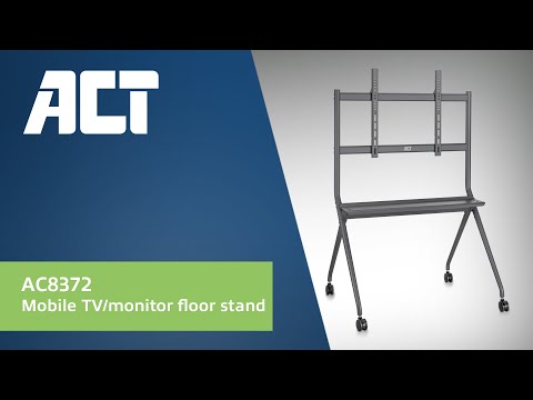 ACT Mobile TV/monitor floor stand, 50” to 86”, VESA