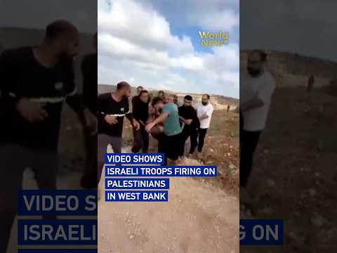 Video shows Israeli troops firing on Palestinians in West Bank
