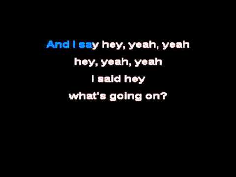 4 Non Blondes - What's Up (Karaoke / No vocal) .FLV