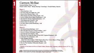 Carmen McRae - You Are The Sunshine Of My Life
