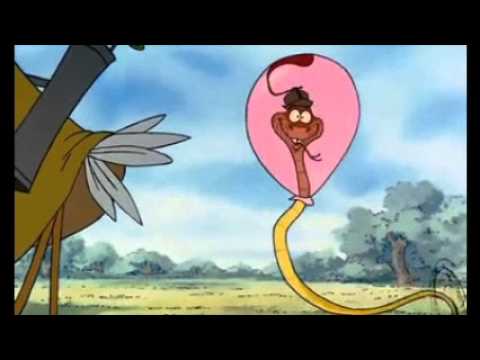 Robin Hood Friar Tuck hits Sir Hiss