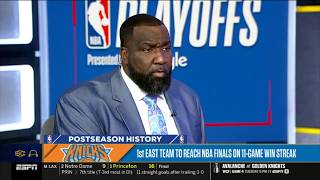 This is greatest team I’ve ever watched -Perk on Brunson & Knicks to NBA Finals after swept Cavs 4-0