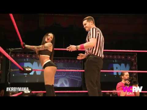 WCPW referee checks on Lana Austin
