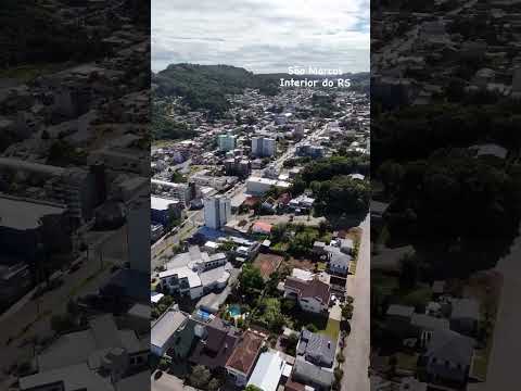 Sao Marcos RS na Serra Gaúcha visto de cima.