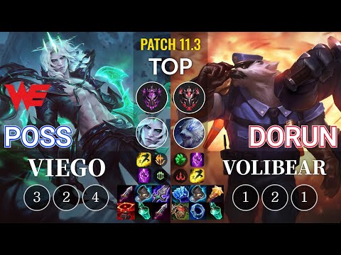 WE Poss Viego vs DoRun Volibear Top - KR Patch 11.3