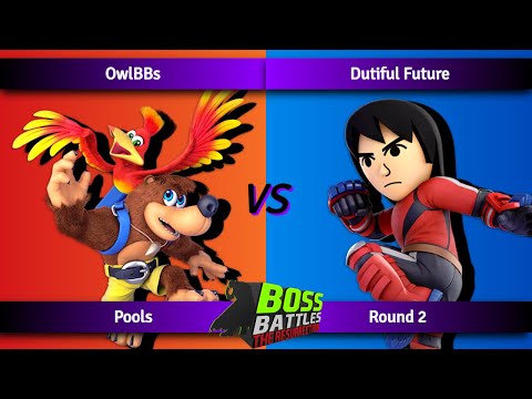 OwlBBs (Banjo and Kazooie) vs Dutiful Future (Mii Brawler) - Winners Round 2 - BOSS BATTLES: TR