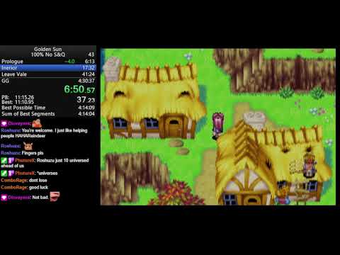 Golden Sun 100% No S&Q in 4:30:00