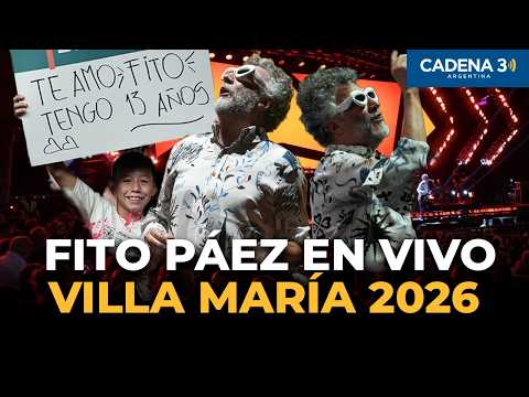 Fito Páez: El show completo en el Festival de Peñas de Villa María 2026 | Cadena 3 Argentina