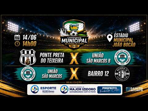 CAMPEONATO MUNICIPAL DE FUTEBOL  |  1ª RODADA  |  13/06  |  AO VIVO