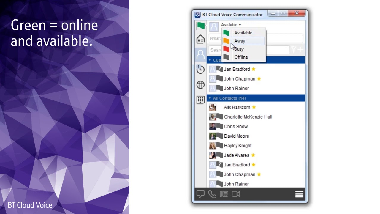 BT Cloud Voice Communicator App