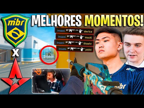 QUE AMASSO!🤯 MIBR x ASTRALIS (MELHORES MOMENTOS) PGL Masters Bucharest 2025 - (GAULES TV)