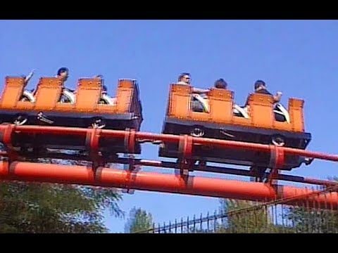 Off-ride footage of a Canyon Blaster train