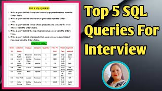 Top SQL Queries for Interview#SQL Queries#SQL Interview Queries#SQL Queries for Beginners#DBMS#SQL