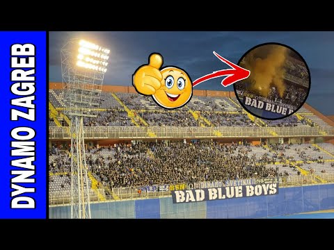 Ultras Dynamo Zagreb Bad Blue Boys At Maksimir Stadium | HNL Croatia | Dynamo Zagreb - Rijeka | 2022