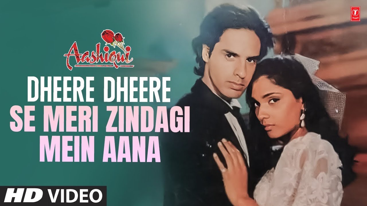 Dhire Dhire Se Meri Zindagi Men Aanaa Lyrics | Aashiqui | Kumar Sanu | Nadeem Shravan