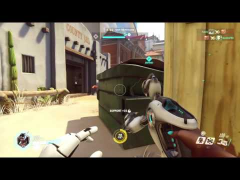 Overwatch Launch MP gameplay pt11 - A Shot At Symmetra? When Teamwork Fails...