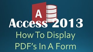 How To Display PDFs In A Form