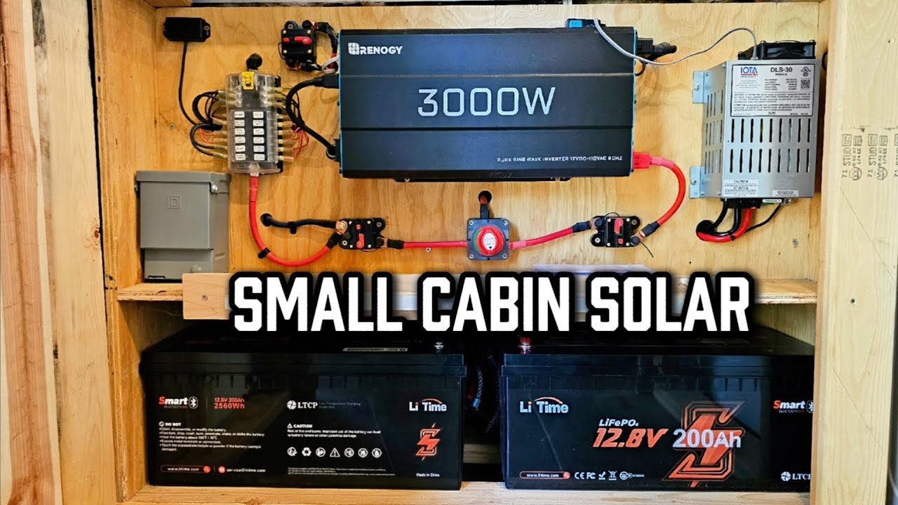 How I Power My A-frame Cabin - DIY Simple Off-Grid Solar Tour