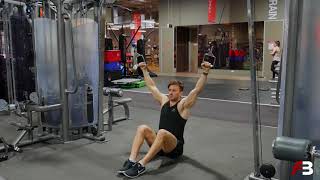 Seated Cable Crossover Lat Pulldown exercise video thumbnail
