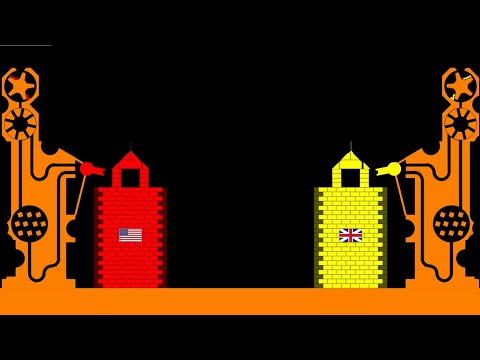 Castle Destruction 5 - Marble Race Tournament in Algodoo with Countries