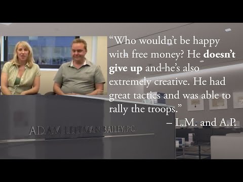 “Who wouldn’t be happy with free money? He doesn’t give up and he’s also extremely creative. He had great tactics and was able to rally the troops.” – L.M. and A.P. testimonial video thumbnail
