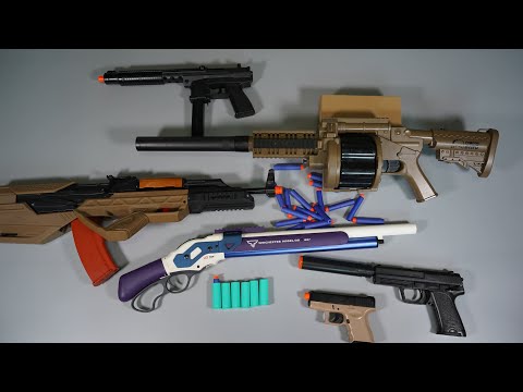 M32 MGL Grenade launcher Nerf Gun - Toy Gun - Winchester M1887 Shell ejecting - TOY GUNS collection