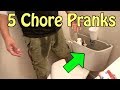 Chore Pranks You Can Do When Cleaning Your House - HOW TO PRANK (Evil Booby Traps) | Nextraker