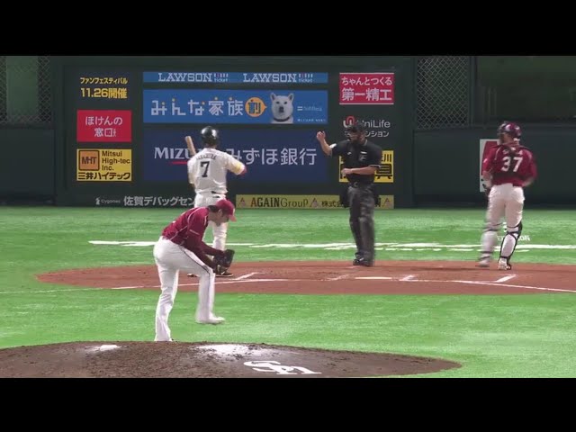 【6回裏】イーグルス・塩見 気迫のガッツポーズで6回1失点の好投!! 2017/10/18 ローチケ CS パ final H-E