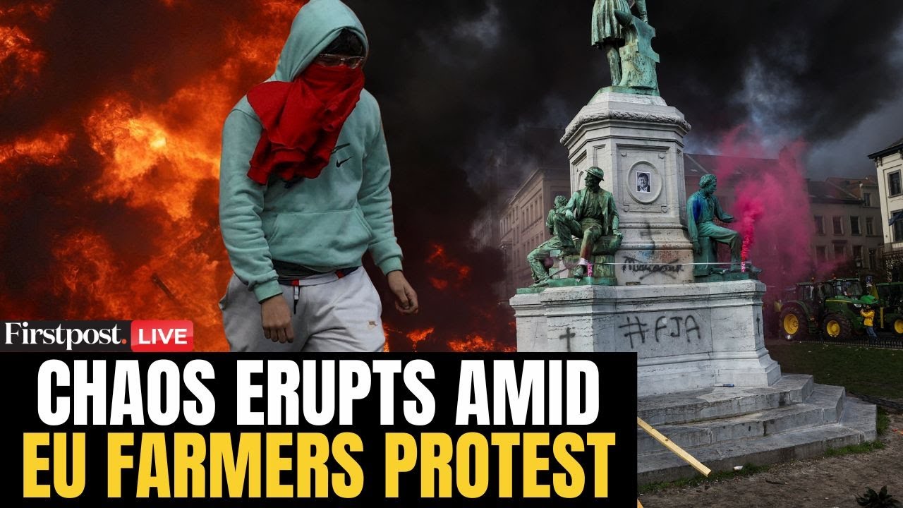 EU Farmers Protest LIVE: MASSIVE Chaos as Hundreds of Farmers Descend to Brussels Ahead of EU Summit
